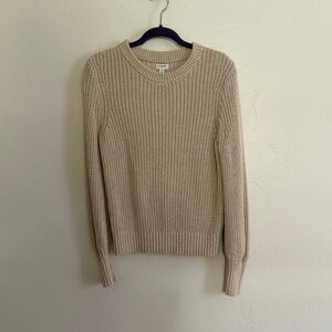 J. Crew Classic Cream Crew Neck Sweater